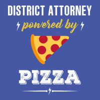 District Attorney Powered By Pizza Funny Gift Pom Pom Beanie | Artistshot