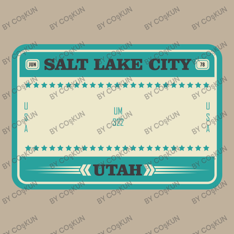 Usa Salt Lake City Utah License Plate Sun Shade Cap | Artistshot