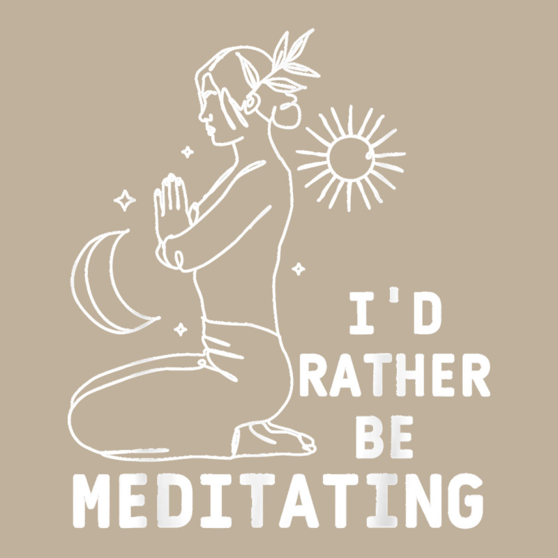 I'd Rather Be Meditating Funny Yoga Meditation T Shirt Sun Shade Cap by JerrodHeathGaylon | Artistshot