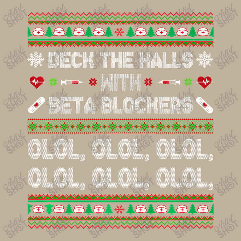 Deck The Halls With Beta Blockers Funny Nurse Christmas Ugly Premium T Sun Shade Cap by Saiful_Siddique | Artistshot