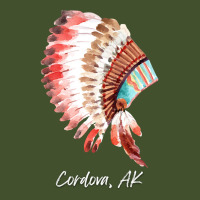 Native Indian Tribal Headdress Art T  Shirt Cordova Alaska Watercolor Sun Shade Cap | Artistshot