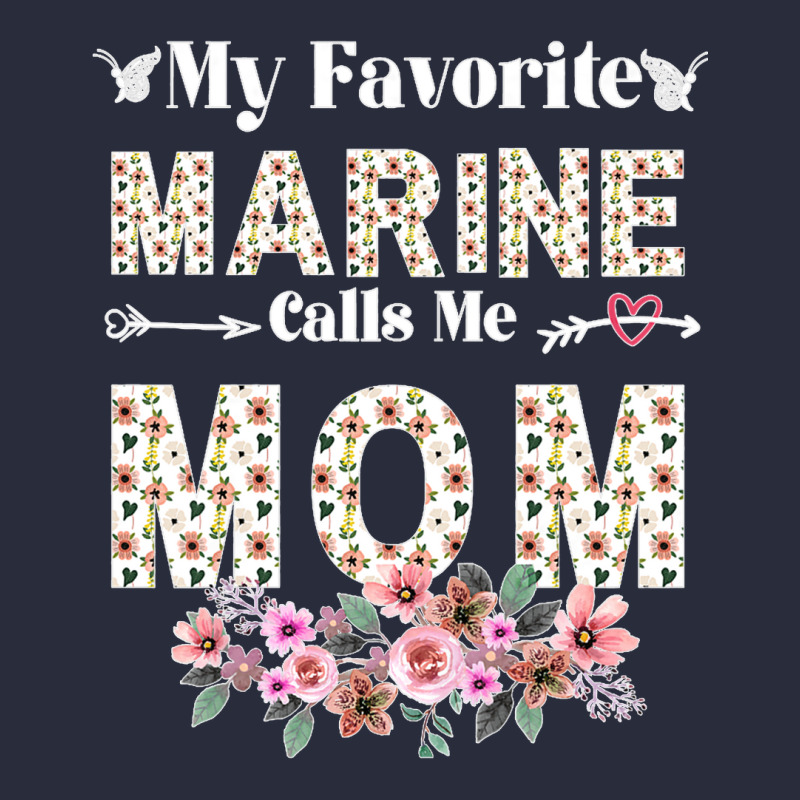 Womens Womens My Favorite Marine Calls Me Mom Shirt Marine Military Pr Mesh Back Trucker Hat by CharlesLCross | Artistshot