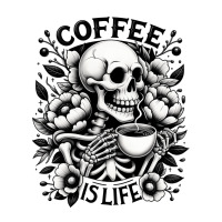 Coffee Is Life Funny Saying Coffee Lovers Crewneck Sweatshirt | Artistshot