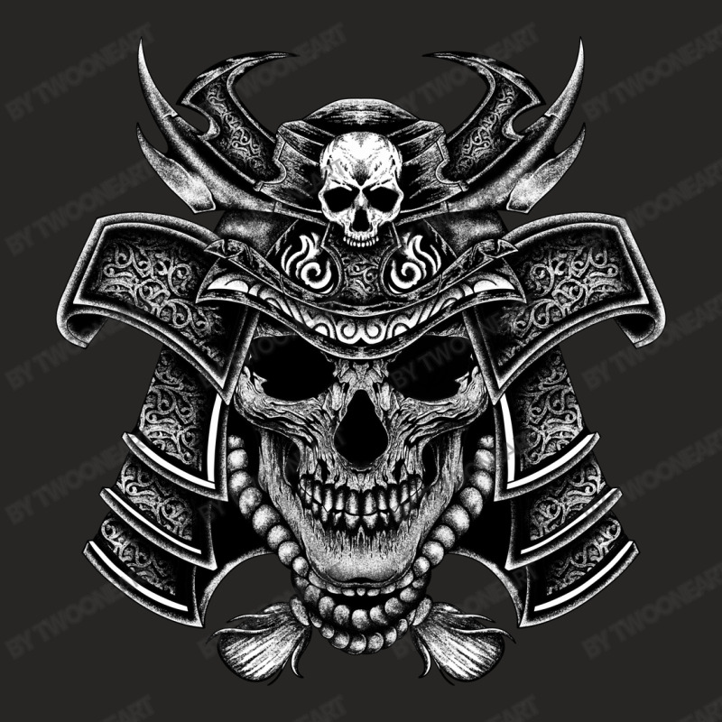 Samuarai Skull Head Ladies Fitted T-Shirt by twooneart | Artistshot