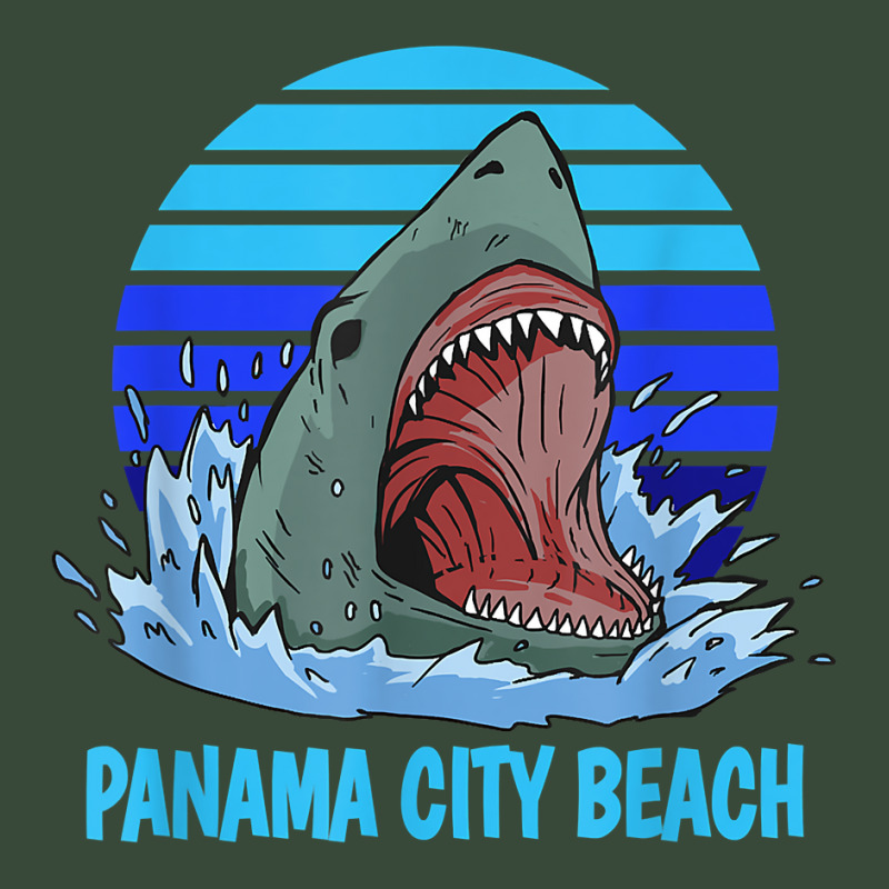 Panama City Beach Vacation Shark Theme Adjustable Baseball Cap by ElsieLynne | Artistshot