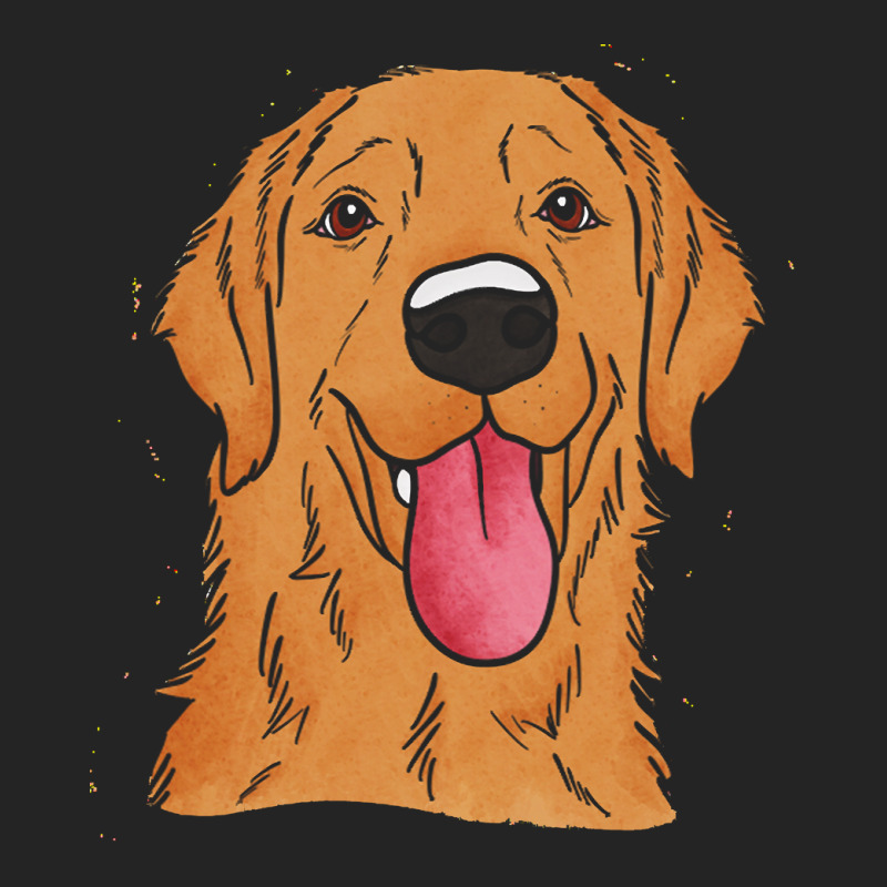 Golden Retriever T Shirt Happy Golden 3/4 Sleeve Shirt | Artistshot