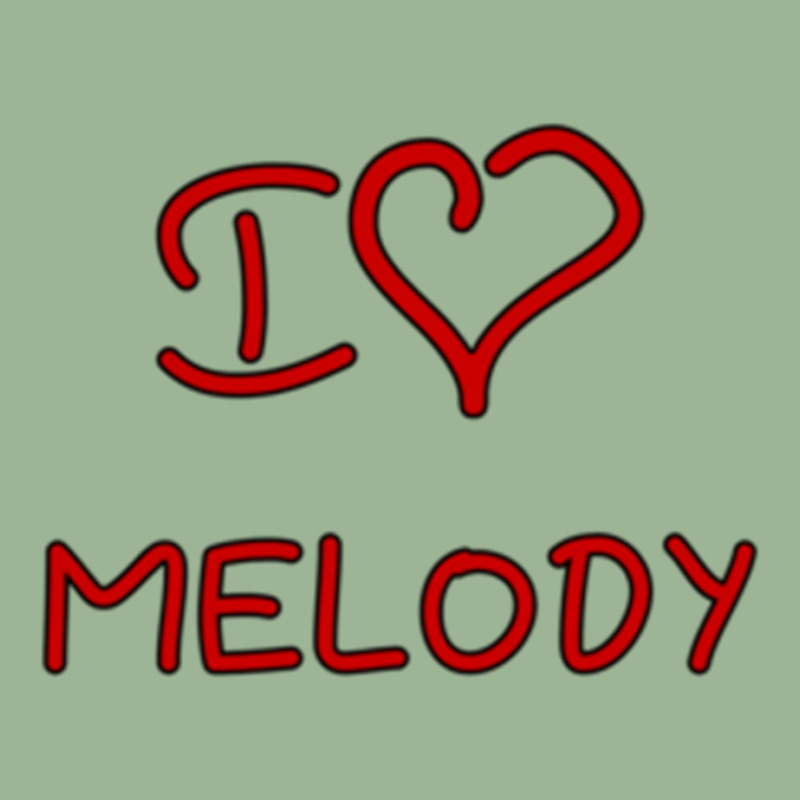 I Love Melody Urban Heavy T-shirt | Artistshot