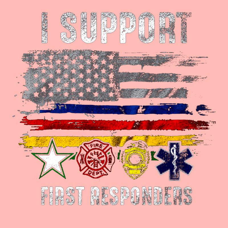 I Support First Responders, Police Firefighter Military Emt, I Support Urban Heavy T-shirt | Artistshot