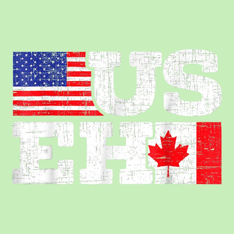 Useh Leaf Canadian American Flag Canada Usa Flag Gift Urban Heavy T-shirt | Artistshot