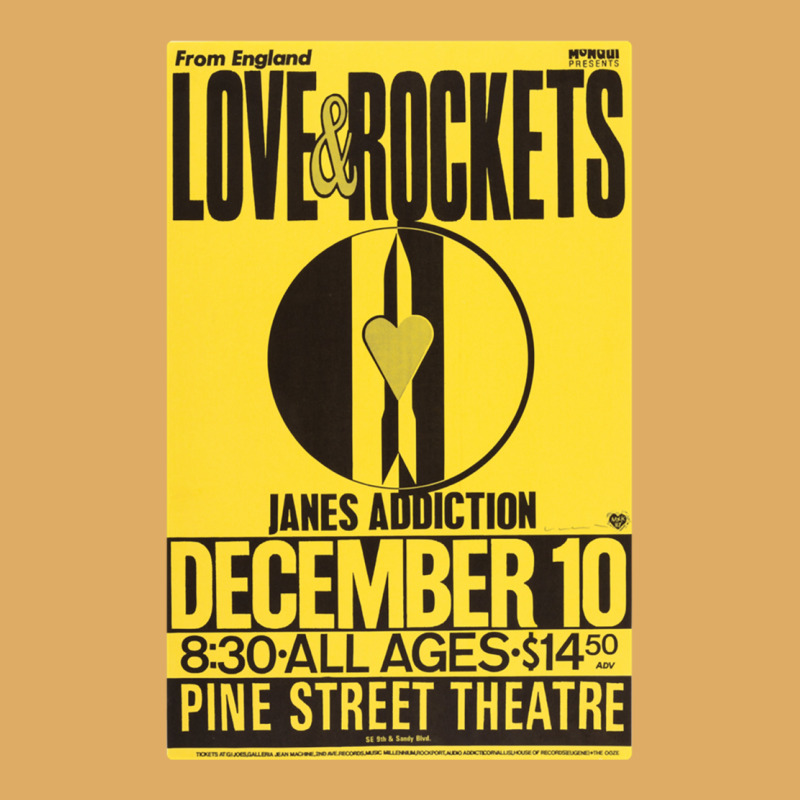 For Mens Womens Love And Rockets Jane_s Addiction Music Vintage Retro Urban Heavy T-shirt by cm-arts | Artistshot