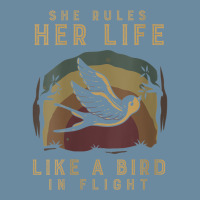 Womens Motivational Quote She Rules Her Life Like A Bird In Flight V N Urban Heavy T-shirt | Artistshot