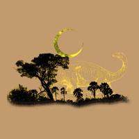 Dinosaur In The Jungle, Crescent Light, The Jungle, Dinosaur Skeleton, Urban Heavy T-shirt | Artistshot