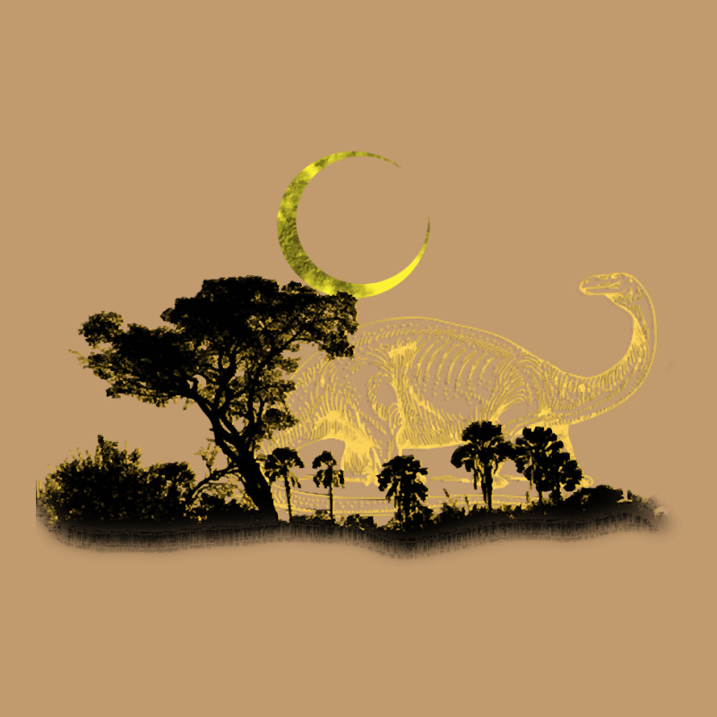 Dinosaur In The Jungle, Crescent Light, The Jungle, Dinosaur Skeleton, Urban Heavy T-shirt | Artistshot