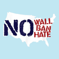 No Wall, No Ban, No Hate We Resist To Trump T Shirt Urban Pullover Hoodie | Artistshot