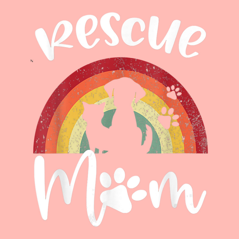 Rescue Mom Dog And Cat Rainbow Vintage V Neck Urban Pullover Hoodie | Artistshot