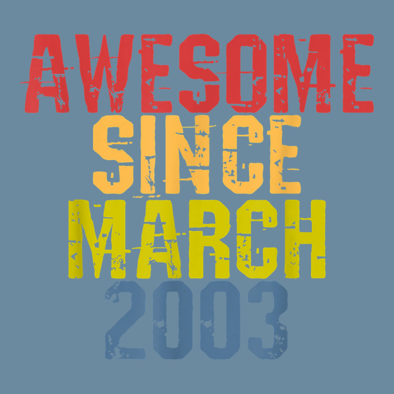 Awesome Since March 2003 Year Old Birthday Retro Urban Pullover Hoodie | Artistshot