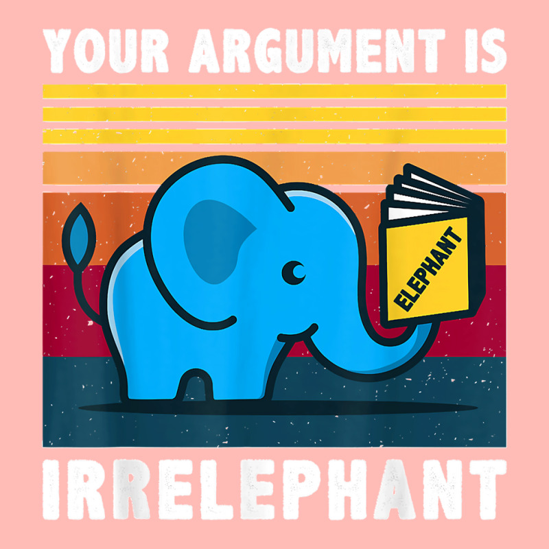 Your Argument Is Irrelephant Elephant Vintage Retro Urban Pullover Hoodie by cm-arts | Artistshot