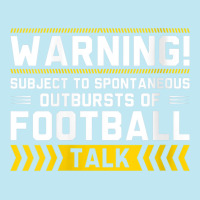 Womens Warning Subject To Spontaneous Outbursts Of Football Talk V Nec Urban Pullover Hoodie | Artistshot