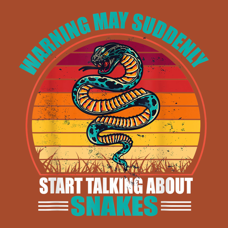 Warning May Suddenly Start Talking About Snakes Retro Snake Leatherette Tumbler | Artistshot