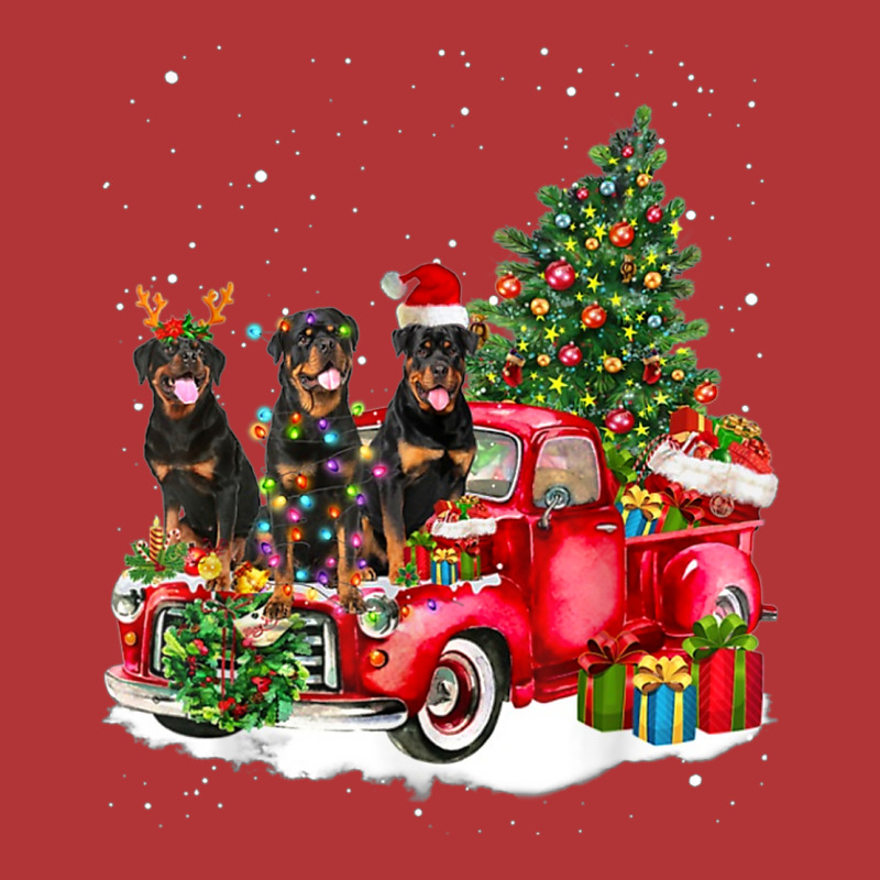 3 Rottweiler Truck Christmas Light Tree Reindeer Santa Xmas Leatherette Tumbler | Artistshot