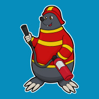 Fire Department T  Shirt Mole As Firefighter With Fire Extinguisher T Beanie | Artistshot