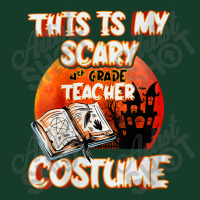 Womens This Is My Scary 4th Grade Teacher Costume Halloween Party Char Visor Hat | Artistshot