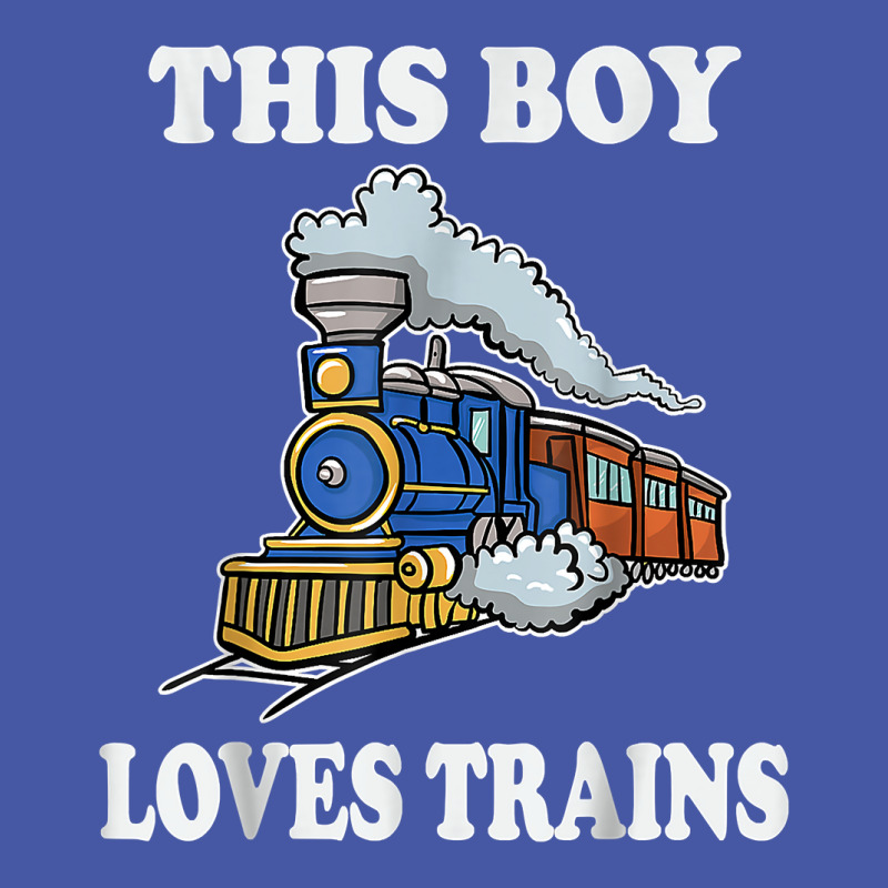 This Boy Loves Trains For A Train Lover Wagon Locomotive T Shirt Pom Pom Beanie by h.avenaver | Artistshot