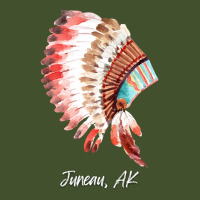 Native Indian Tribal Headdress Art T  Shirt Juneau Alaska Watercolor N Sun Shade Cap | Artistshot