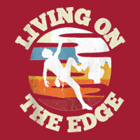 Living On The Edge Climbing Saying Bouldering Mountaineering Tank Top Mesh Back Trucker Hat | Artistshot