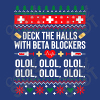 Deck The Halls With Beta Blockers Nurse Christmas Ugly Xmas T Shirt Mesh Back Trucker Hat | Artistshot