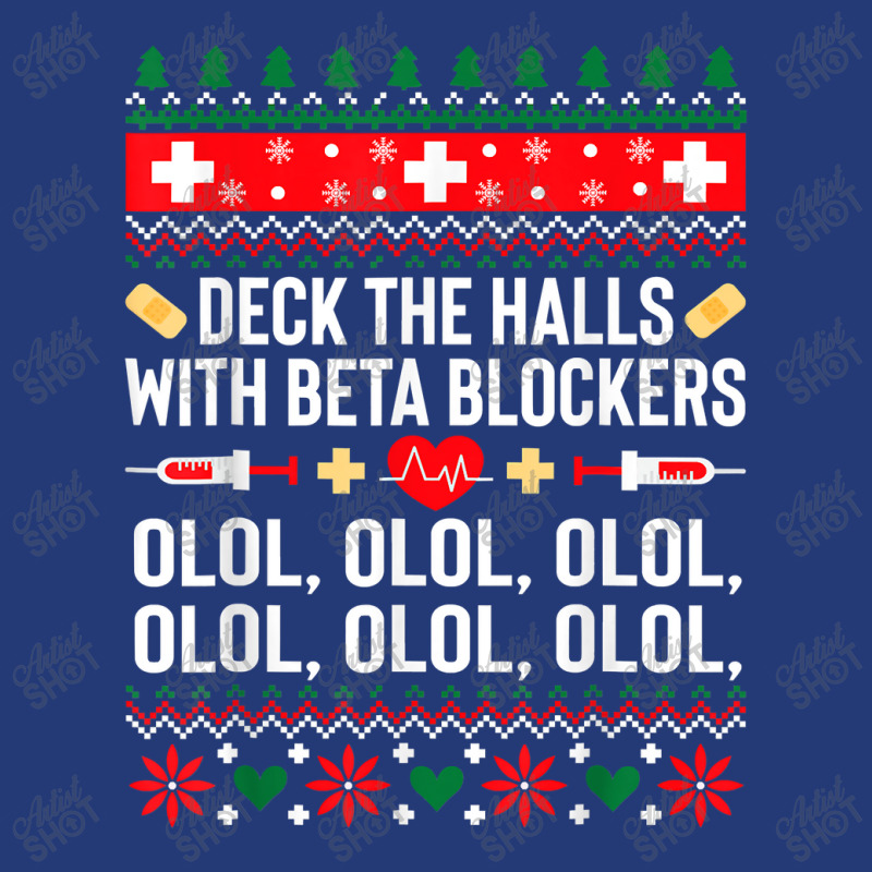 Deck The Halls With Beta Blockers Nurse Christmas Ugly Xmas T Shirt Mesh Back Trucker Hat by Saiful_Siddique | Artistshot