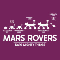 Mars Perseverance Rover Dare Mighty Things Landing Timeline T Shirt Tie Dyed Bucket Hat | Artistshot