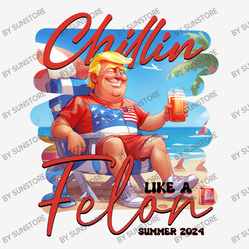 Chillin Like A Felon Funny Trump Tshirt, Trump Sum Crew Socks | Artistshot