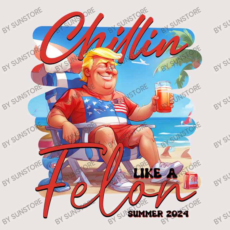 Chillin Like A Felon Funny Trump Tshirt, Trump Sum Pocket T-shirt | Artistshot