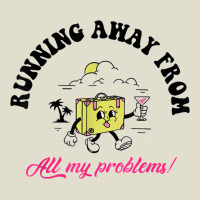 Running Away From All My Problems, Funny Science T Shirt Adjustable Baseball Cap | Artistshot