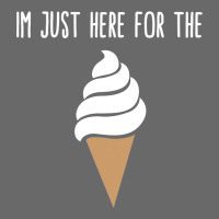 I'm Just Here For The Ice Cream Meme Cute Vanilla Soft Serve Adjustable Baseball Cap | Artistshot