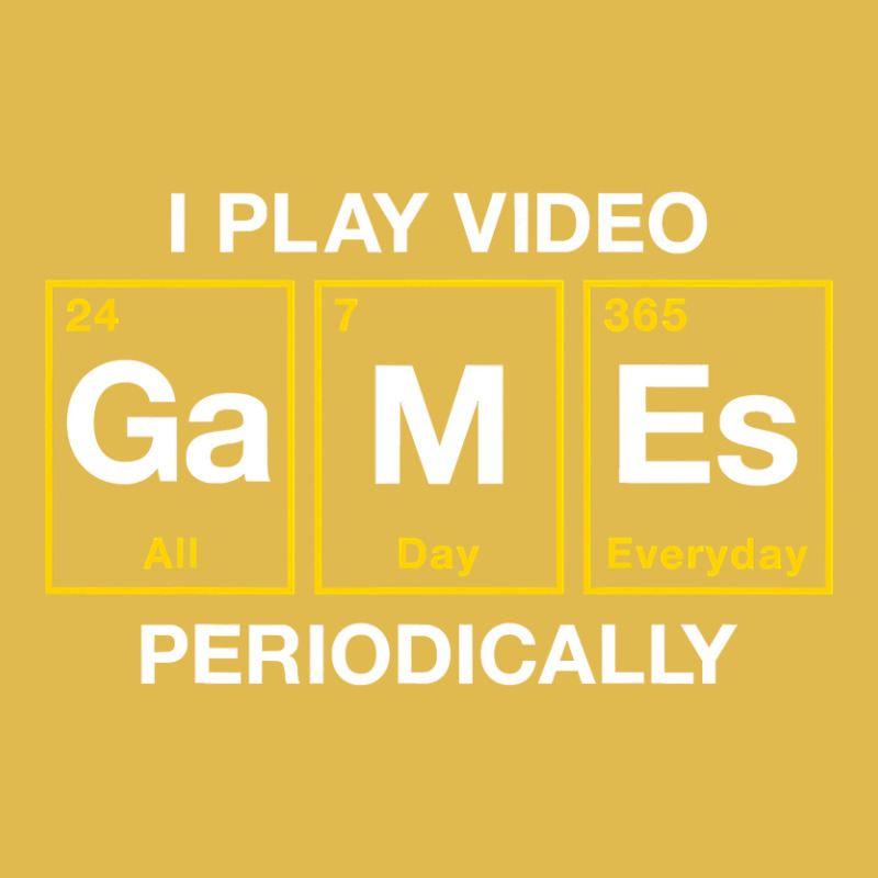 I Play Video Games Periodically Element Blocks Dyed Cap by bakien89 | Artistshot