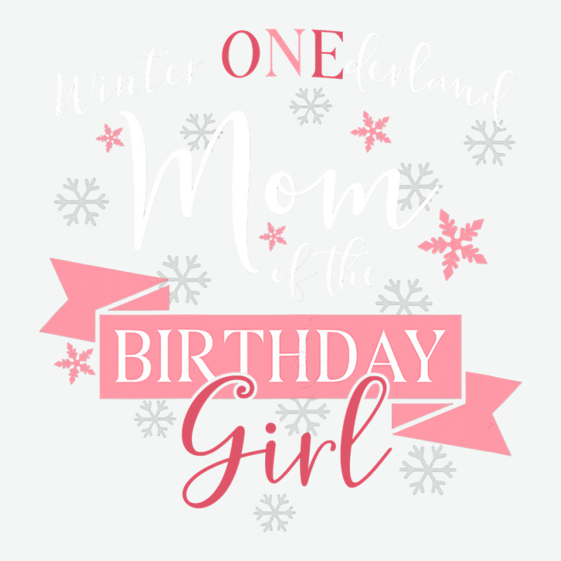 Womens Winter Onederland Mom Of The Birthday Girl Urban Heavy T-shirt | Artistshot