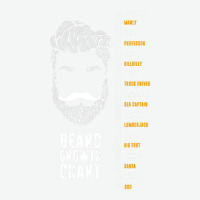 Epic Beard Growth Chart T-shirt, By Zany Brainy Urban Heavy T-shirt | Artistshot