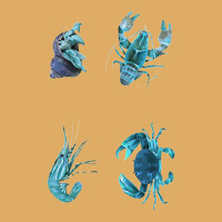 Aqua Colored Crustacean Urban Heavy T-shirt | Artistshot