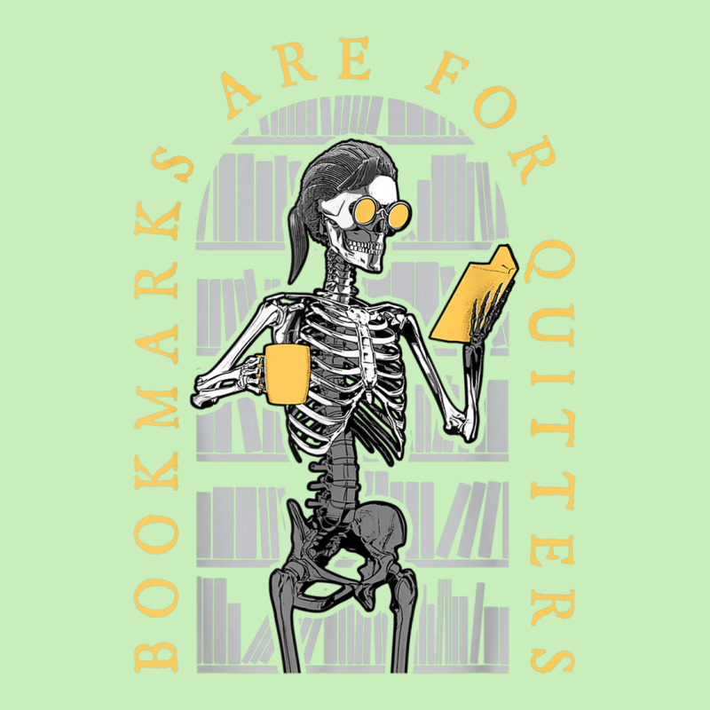 Bookmarks Are For Quitters Librarian Halloween Skeleton Urban Heavy T-shirt by Sombre | Artistshot