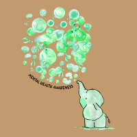 Elephant Blows Up Green Balloons Mental Health Awareness T Shirt Urban Heavy T-shirt | Artistshot