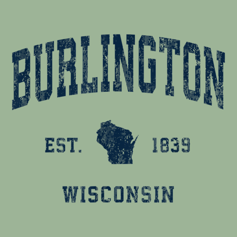 Burlington Wisconsin Wi Vintage Athletic Navy Sports Design Urban Pullover Hoodie | Artistshot