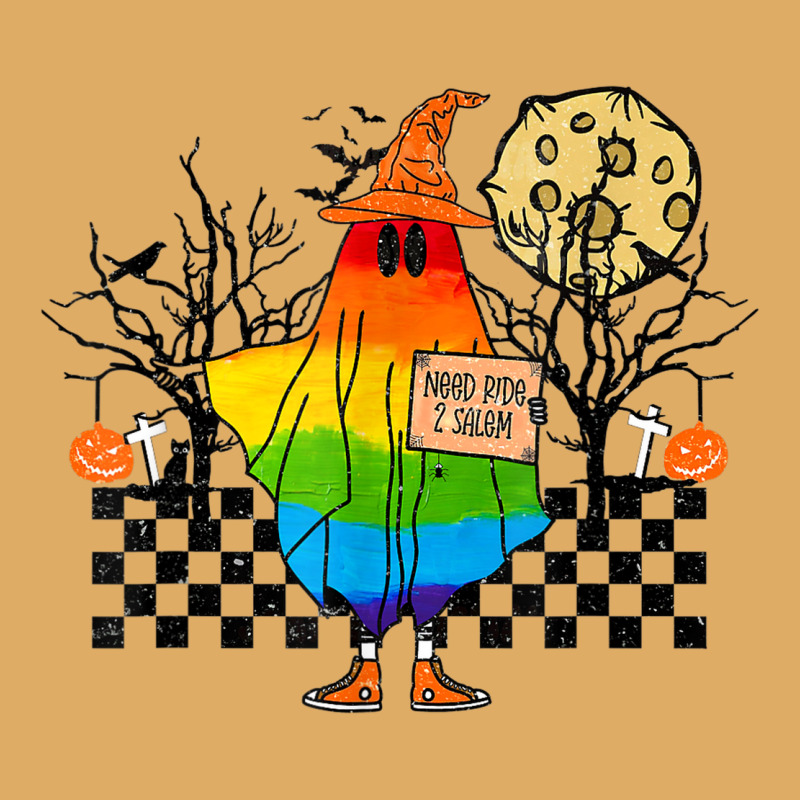 Hitchhiking Ghost Lgbtq Halloween Spooky Season Coming Out Urban Pullover Hoodie by Bewitch | Artistshot