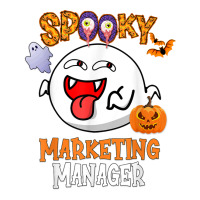 Boo Halloween Costume Spooky Marketing Manager T Shirt Bomber Jacket | Artistshot