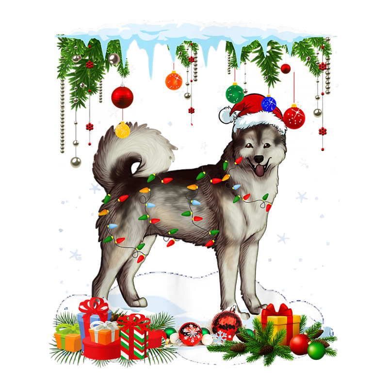 Funny Alaskan Malamute Dog Christmas Xmas Cute T Shirt Bomber Jacket | Artistshot