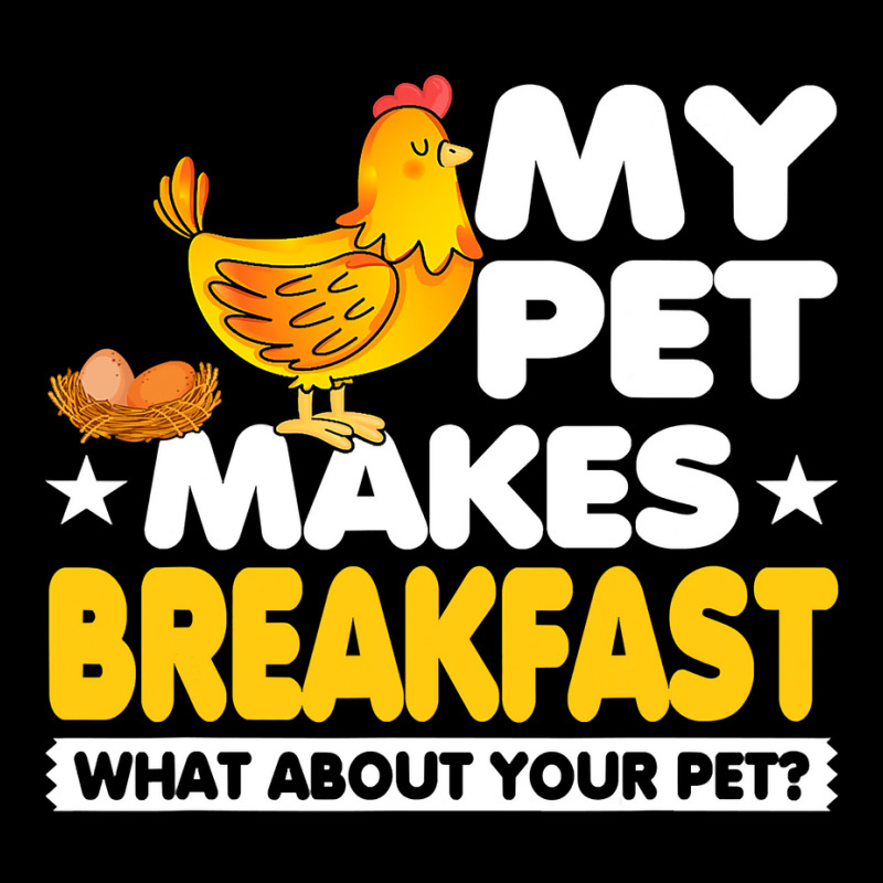 My Pet Makes Breakfast What About Your Pet Chicken Farmer 70 Visor hat by peafowl | Artistshot