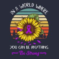 Alzheimers Awareness T  Shirt In A World Where Anything Be Strong Sunf Mesh Back Trucker Hat | Artistshot