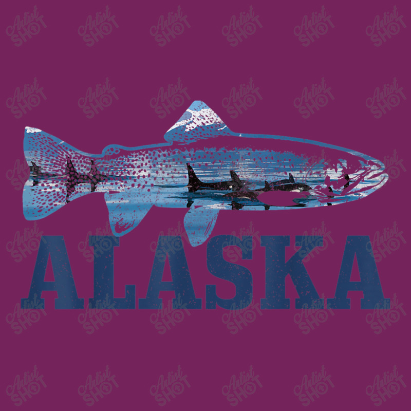 Fishing Alaska Trout Salmon Fly Fishing Fish Orca Whale Nature 598 Tie Dyed Bucket Hat | Artistshot