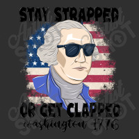 Stay Strapped Or Get Clapped George Washington 177 Adjustable Cap - Leatherette Patch | Artistshot